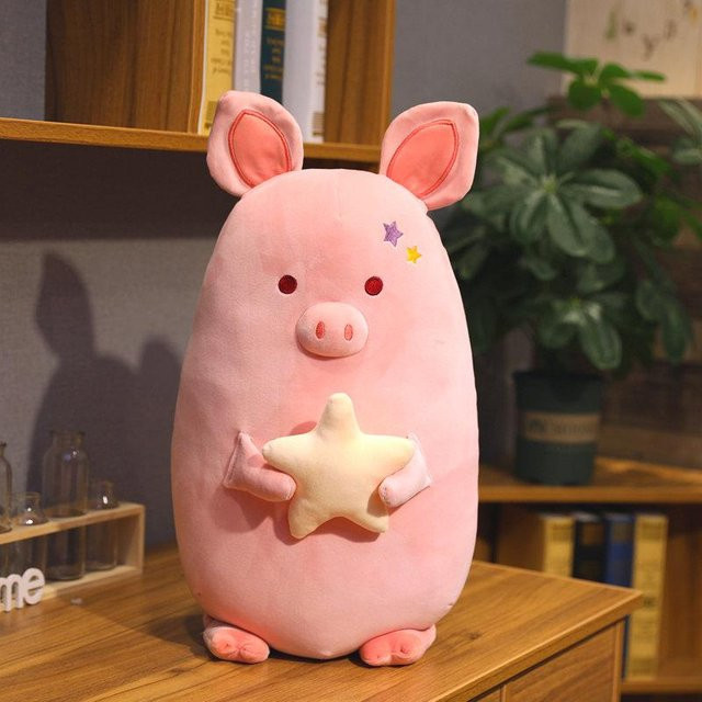 Linyi toy Kuschelstern Rosa Schwein, Plüschtier, 45cm - Bild 1