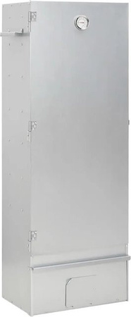vidaXL Räucherofen mit Kaltrauchgenerator aus verzinktem Stahl und Thermometer in Silber