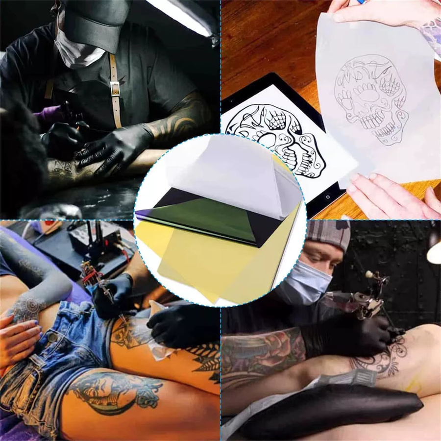 YILONG 100 Stück Professionelle Tattoo Transfer Papiere A4 Schablonenpapier für Tattoo Transfer Maschinen - Bild 4