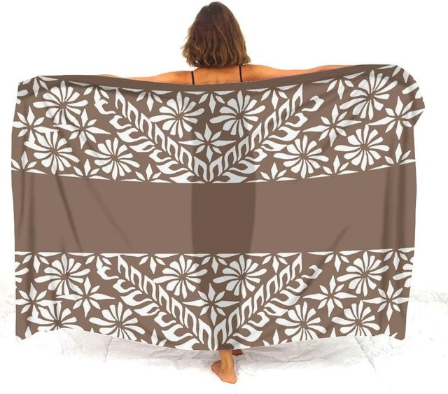 JMG Household Supplies Strandtuch im Bohemian-Stil mit Polynesischem Stammes-Motiv, B/B: 50 x 100 cm - Bild 1