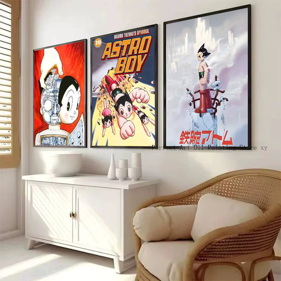 Selbstklebendes Astro Boy Manga Poster aus Papier, wasserfest, Mehrfarbig, Rechteckig - Bild 3