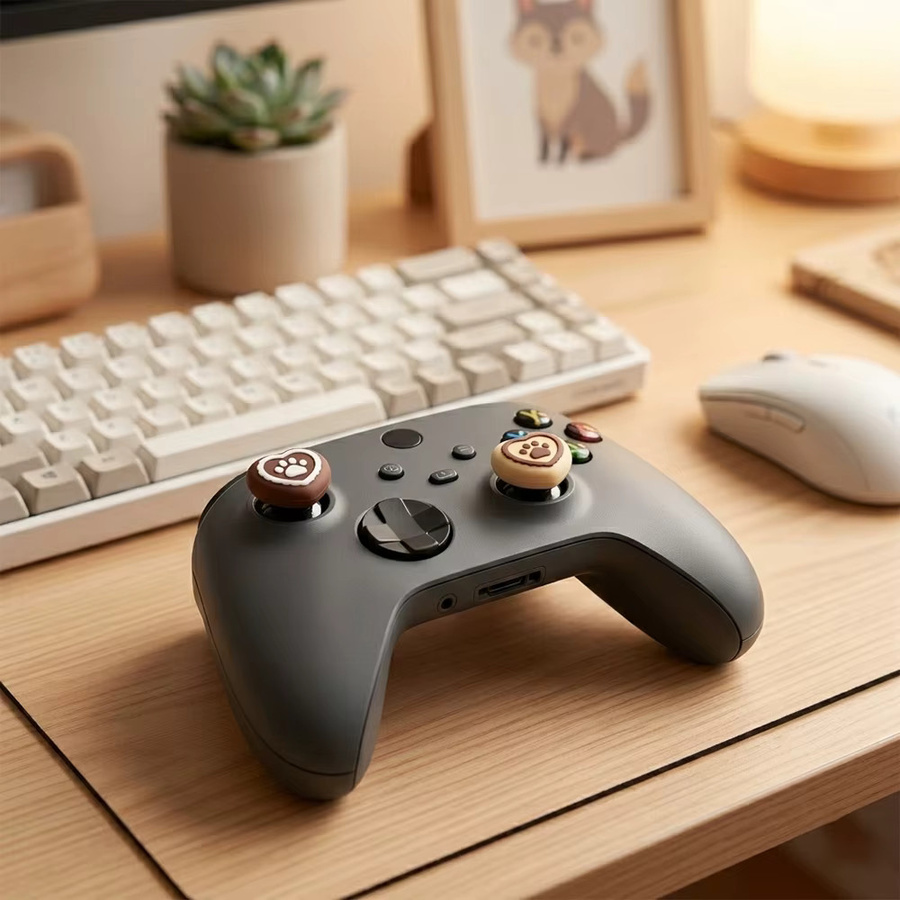 Data Frog Joystick-Kappen aus Silikon für PS5, PS4, Xbox Series X/S und Switch 2, Analoge Stick-Abdeckungen in Multicolour - Bild 3