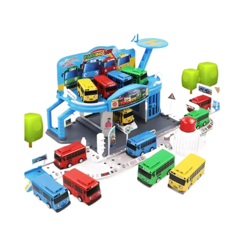 TAKARA TOMY Tayo The Little Bus Slingshot & Pull-Back Car Diy Track Toy Set, ab 3 Jahren - Bild 4