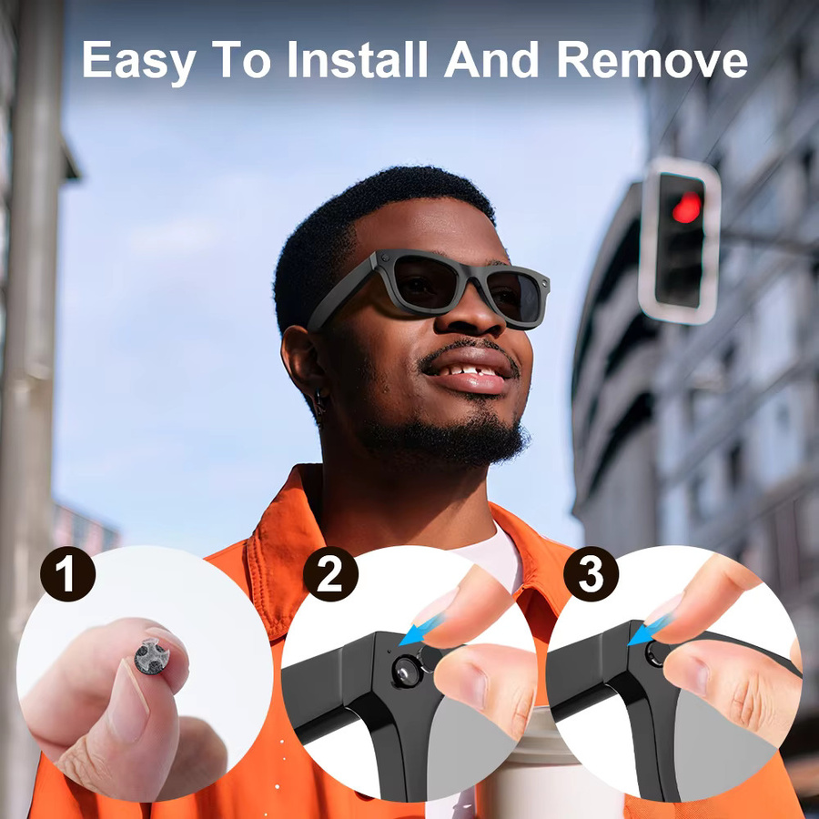 HIBLOKS Anti-Glare-Aufkleber in Schwarz für Ray-Ban Meta GEN2 Wayfarer, Skyler, Headliner und Oakley Meta HSTN Smart Glasses Zubehör - Bild 6