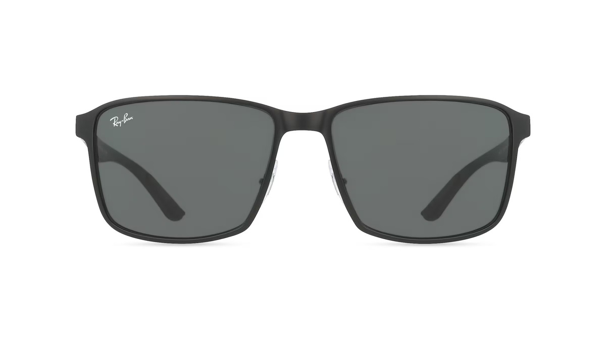 Ray-Ban RB3721 Sonnenbrille, Vollrand, Quadratisch, Metall, Unisex, schwarz - Bild 1