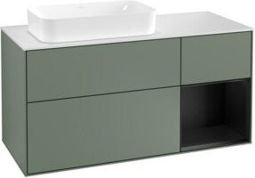 V&B Waschtischunterschrank Finion mit Wandbeleuchtung, Breite: 120 cm, Tiefe: 50,1 cm, Höhe: 50,1 cm, lackiert - Bild 1