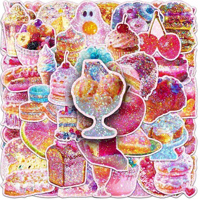 Rspctou Dessert Cartoon Aufkleber, multicolor, 10-teiliges Set - Bild 1