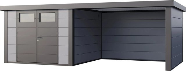 Telluria Gerätehaus Classico in Grau mit Außenmaß B: 662 cm, H: 318 cm, T: 219 cm - Bild 1