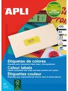 agipa Adress-Etiketten in Neon Orange, A4, für Inkjet- und Laserdrucker sowie Kopierer - Bild 1