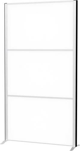 MAULconnecto Stellwandsystem mit 3 Whiteboard-Steckmodulen und Klettverbindung, Farbe Silber, H 180 cm x B 100 cm - Bild 1