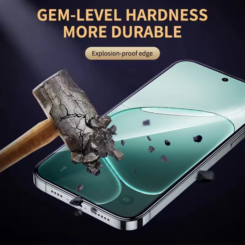 Gehärtetes Glas Display Schutz für Oppo A6 GT Pro, A5, A3, A2, A1, A80, A60, A59, A79, A18, A38, A58 in Transparent und Schwarz - Bild 5