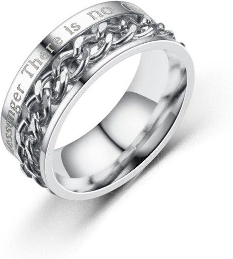 Yiran pet products Spinner Ring, Edelstahl, Silber, Herren - Bild 1