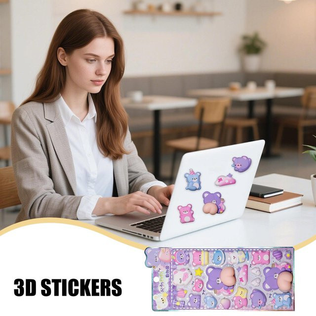 Cartoon Scrapbook-Aufkleber aus EVA in Multicolour für Laptops, Wasserbecher und Notizbücher - Bild 1
