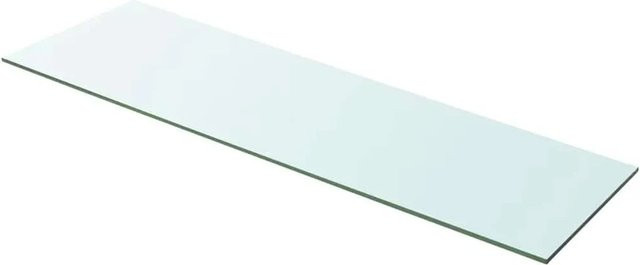 vidaXL Regalboden aus Glas in Transparent, Breite: 100 cm, Tiefe: 30 cm, Höhe: 0,8 cm - Bild 1