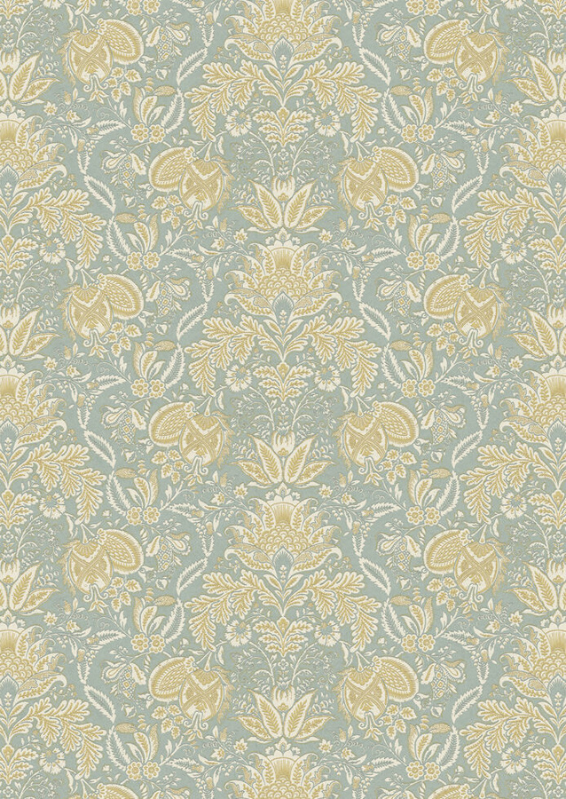 Lewis & Wood Tapete Wykeham in Summer Blue mit floralem Botanical-Design - Bild 1