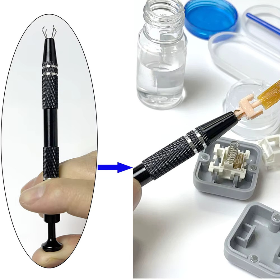 KOYDing Schmiermittel-Kit für mechanische Tastaturen und Tastenkappen in Pink, 5g Öl und 10ml Reinigungskit - Bild 2