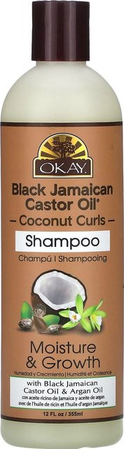 Okay Pure Naturals Shampoo, Rizinusöl, 355 ml, für lockiges Haar - Bild 1