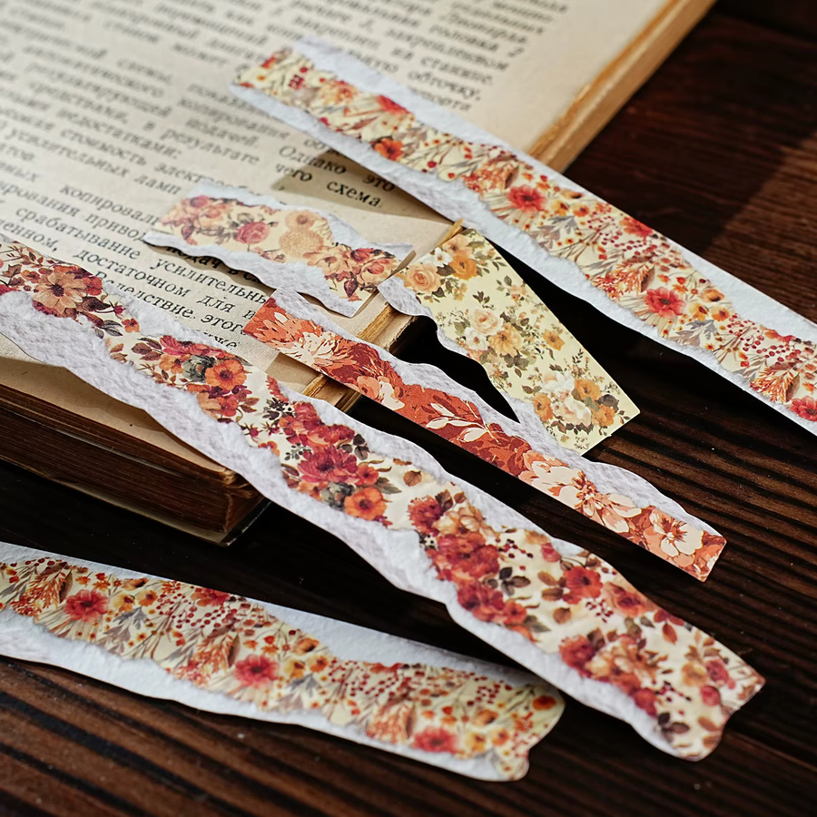 Etori Life Warm Sunshine Flower Sticker mit Herbst-Wildblumen-Motiv, 30 Stück, Mehrfarbig - Bild 5