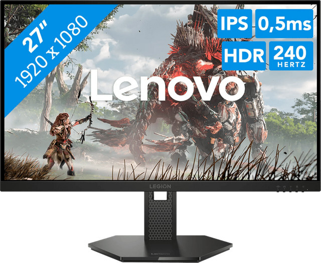 Lenovo Legion 27-10 Gaming Monitor, 27 Zoll, Full HD, IPS, 240 Hz, Raven Black - Bild 2