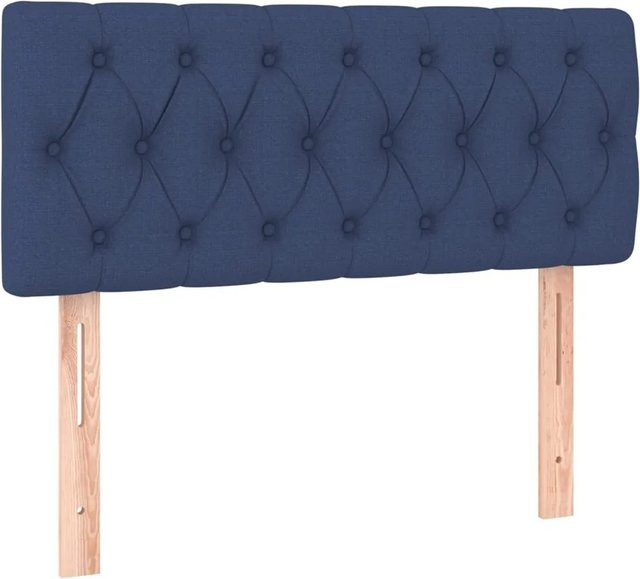 vidaXL LED Kopfteil Blau mit USB-Ladeanschluss und integrierter Beleuchtung, B/T/H: 90 x 7 x 78/88 cm - Bild 1