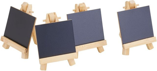 VBS Mini-Staffelei mit Kreidetafel aus Holz in Schwarz - Bild 1