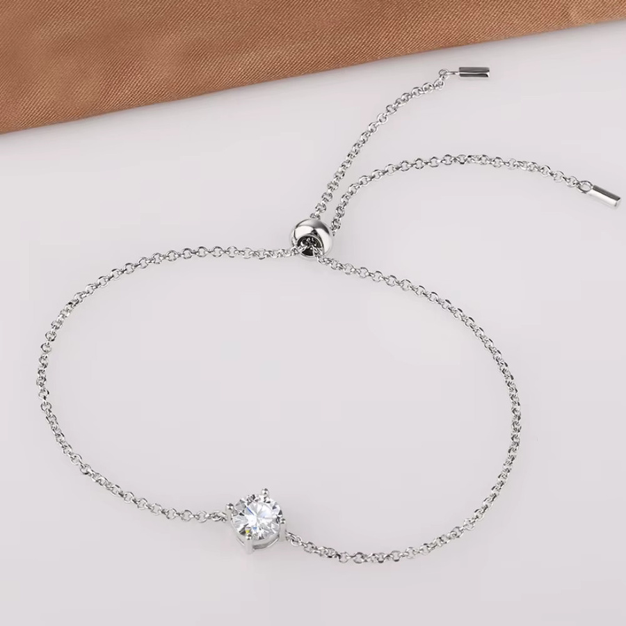 FEOBUR Armband, 925 Silber, Moissanit, Unisex - Bild 4