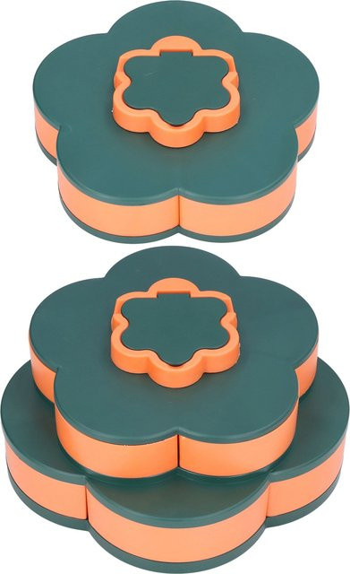 Multifunktionales Snack-Serviertablett in Blumenform aus Kunststoff für Nüsse und Süßigkeiten - Bild 1