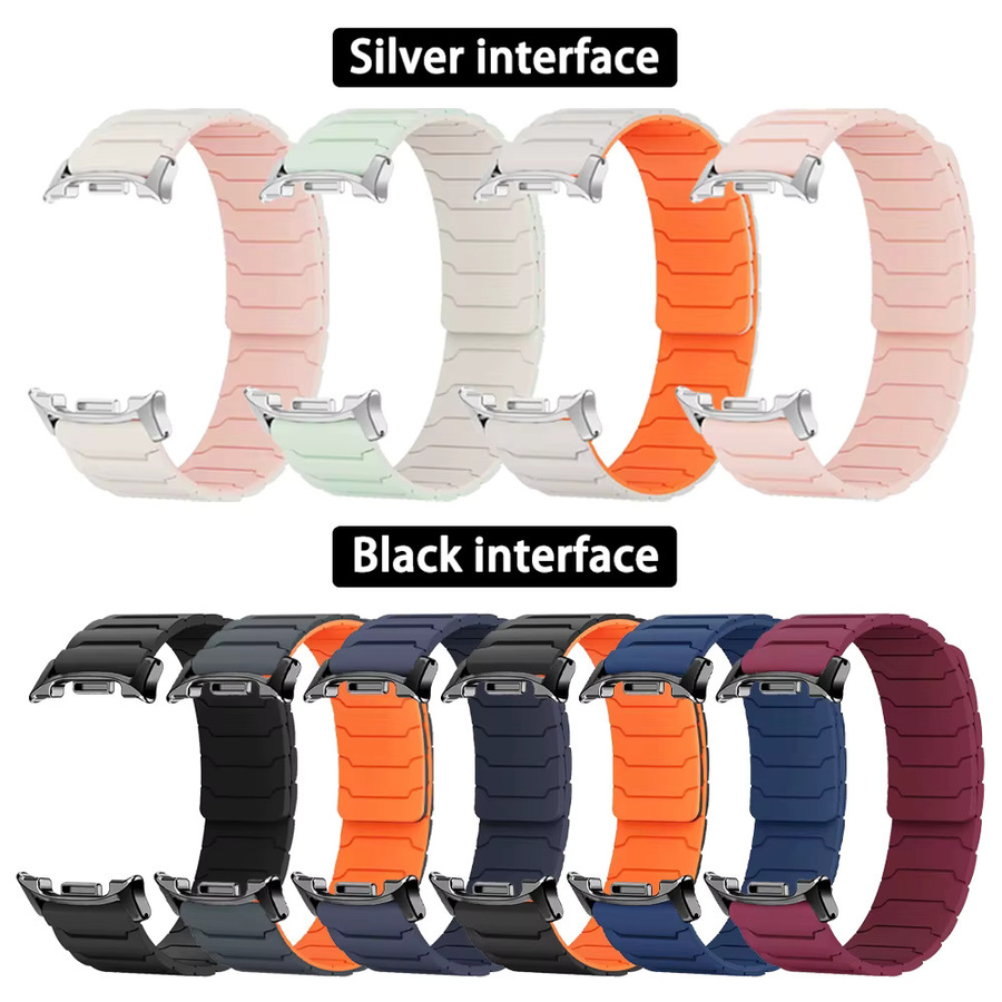 Samsung Uhrenarmband Silikon, Magnetschlaufe, Galaxy Watch 8, Multicolor, Unisex - Bild 2