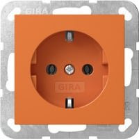 Gira Schutzkontaktsteckdose Typ F System 55 in Orange - Bild 1