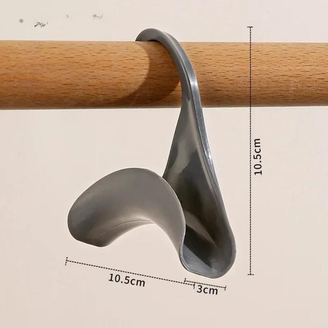 LChome Organizer-Halterung für Handtaschen, Schals und Geldbörsen in Grau aus Kunststoff - Bild 1