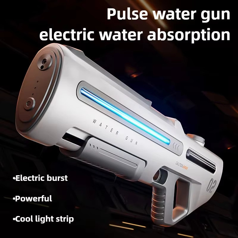 MOQIDODO Elektrische LED-Wasserpistolen, 2-teiliges Set, Weiß - Bild 2
