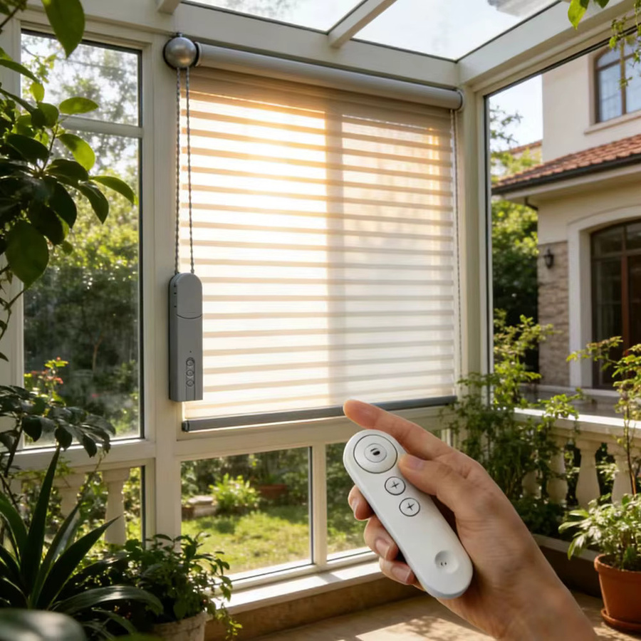 OPUYYM Smart Elektrischer Vorhangmotor mit WLAN und Zigbee, Rolladenantrieb in Weiß zur Steuerung über TUYA App, Alexa und Google Assistant inklusive RF-Fernbedienung - Bild 3