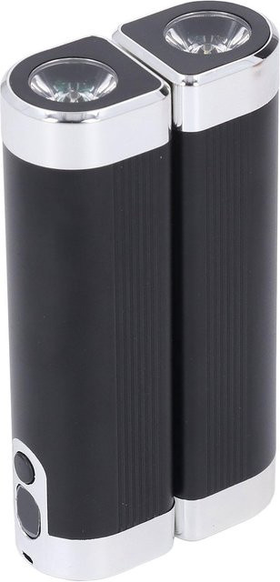 Fishine 3 in 1 Elektrischer Handwärmer mit 3 Heizstufen, Powerbank und Taschenlampe, Teilbar, Schwarz - Bild 1