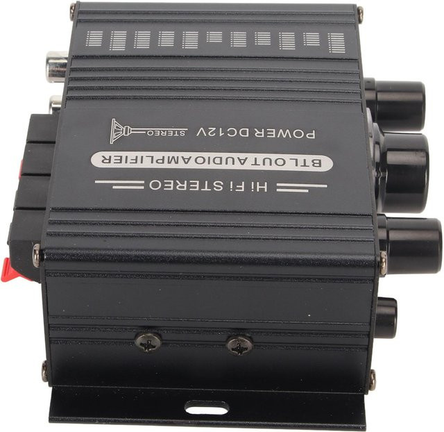 Igeteck Bluetooth 5.0 Power Verstärker aus Aluminiumlegierung in Schwarz mit klarem Klang für 12V Anwendungen - Bild 1
