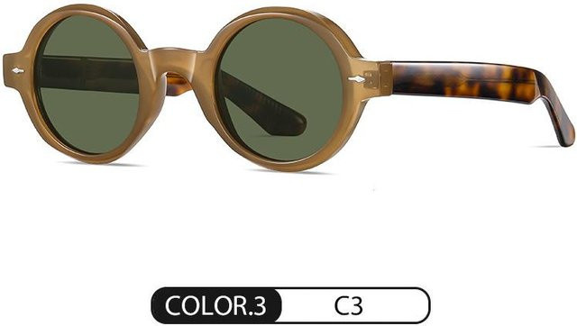Binchi Outdoor Equipment Sonnenbrille, Rund, Tr90, Braun, Herren - Bild 1