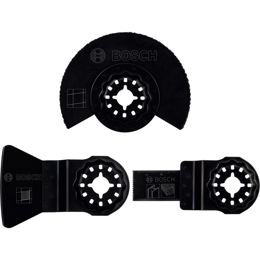 Bosch Starlock Fliesen-Set Promoline für Multifunktionswerkzeuge, 3-teilig, Schwarz - Bild 2