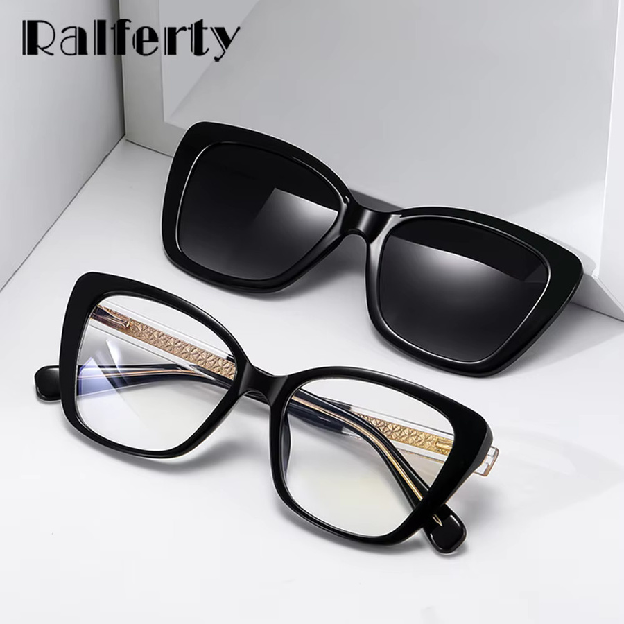 Ralferty Cateye Sonnenbrille, Vollrand, Kunststoff, Damen - Bild 1