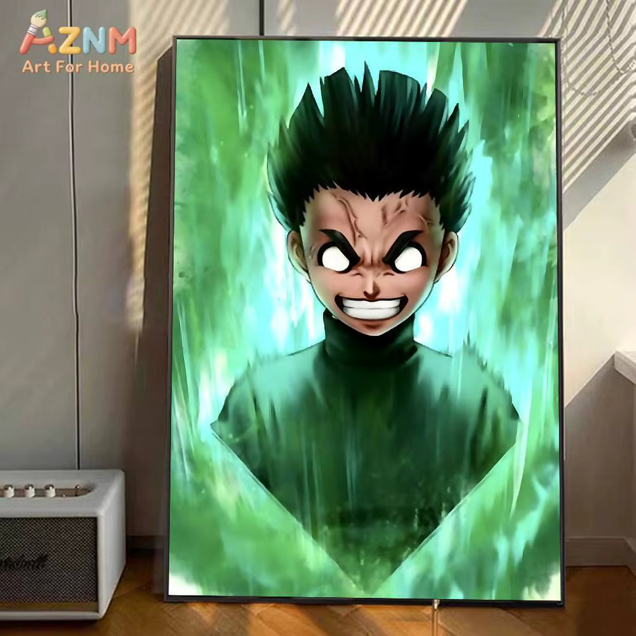 AZNM Naruto Rock Lee The Taijutsu Master Anime-Leinwandgemälde als Wandkunst in Mehrfarbig - Bild 6