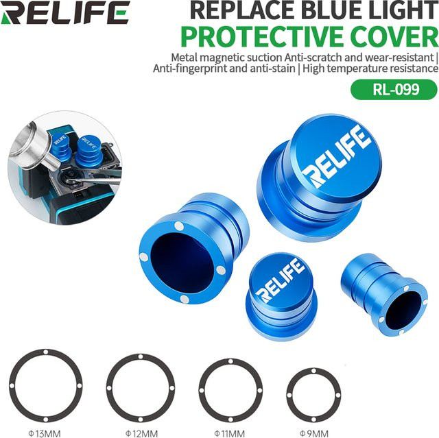 RELIFE RL-099 Magnetischer Objektivschutz mit Diamantabdeckung und Anti-Fingerabdruck-Beschichtung in Blau - Bild 1