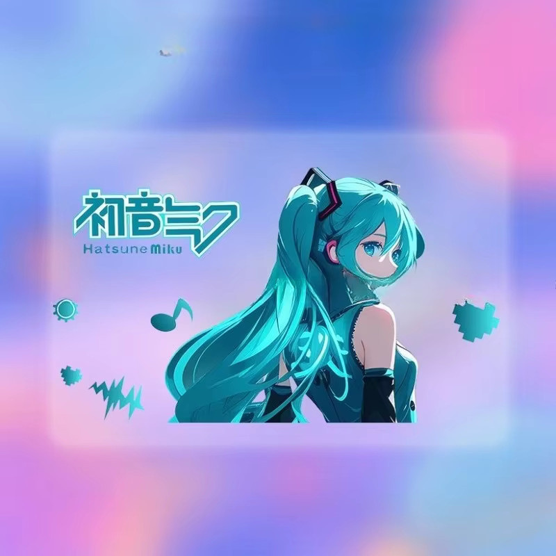 Bandai Anime Hatsune Miku Aufkleber, wasserfeste Cartoon-Dekoration in Multicolour für Auto, E-Bike, Motorrad, Helm und Gepäck - Bild 3