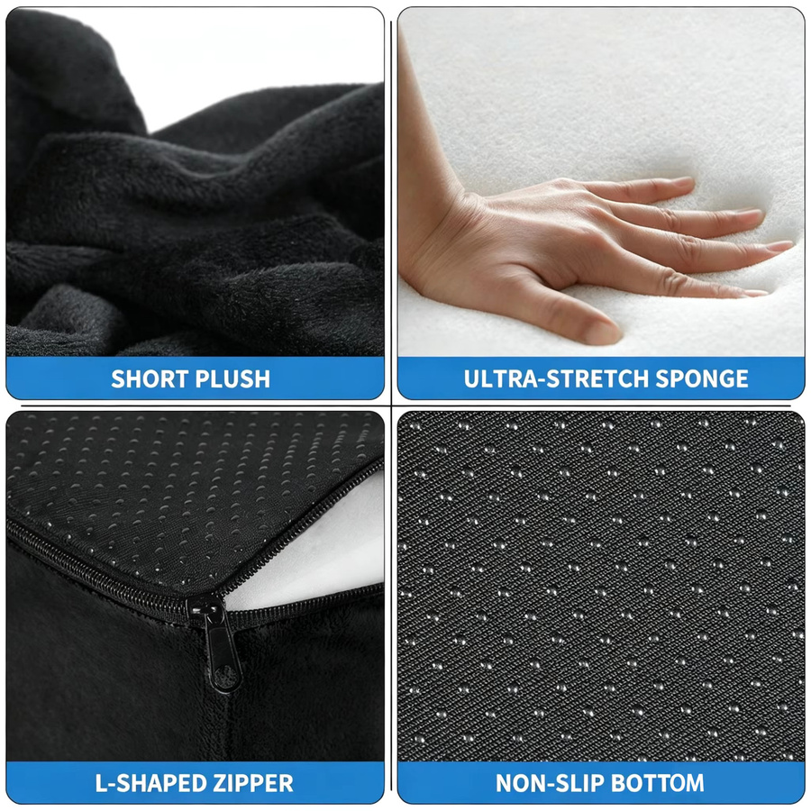 OOAGE BBL Sitzkissen aus Black Mesh Fabric in Schwarz zur Entlastung des Steißbeins und zur Unterstützung der Hüften - Bild 3