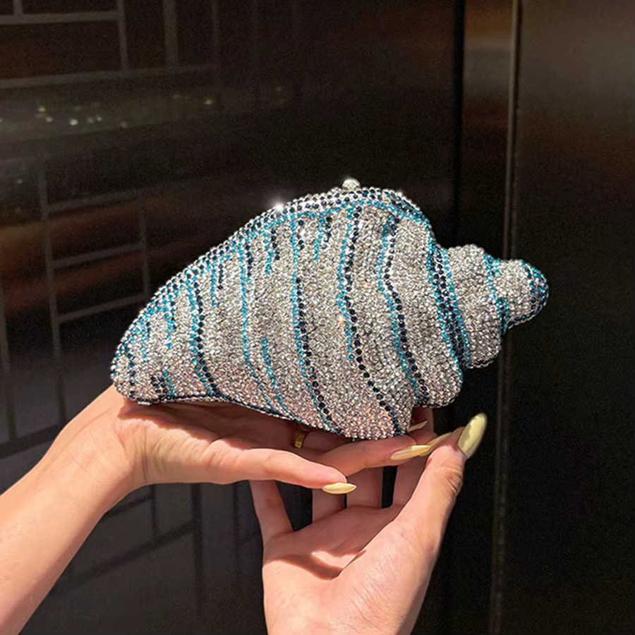 OLOEY Kette, Damen, Blau/Gold, Kristalle, Diamant, Strass - Bild 2