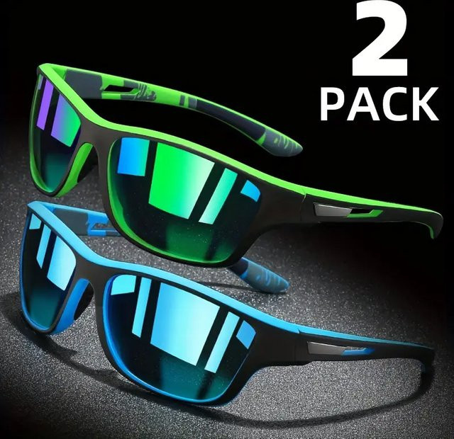 Hindfield Sport-Sonnenbrille, Unisex, Vollrand, Kunststoff - Bild 1