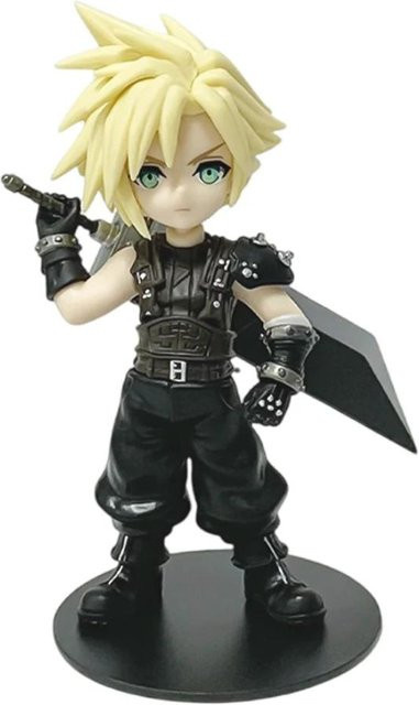 Fashnics Anime-Figur Cloud Strife, Tifa Lockhart, Aerith Gainsborough, Zack & Fair aus PVC, Höhe: 11,5 cm - Bild 1