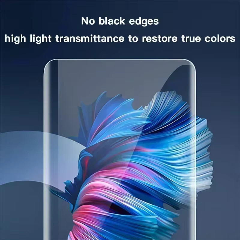 SKIG UV-Schutzfolie aus gehärtetem Glas für Samsung Galaxy S24 Ultra S23 S22 S21 S20 Plus, transparent, vollständig gebogen - Bild 5