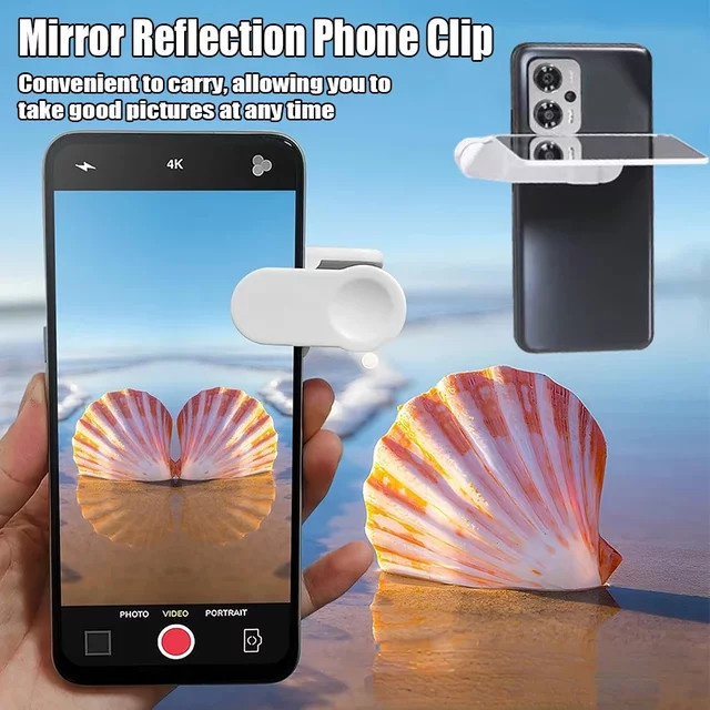 Tragbarer Handy-Kamera-Reflektor für Outdoor-Aufnahmen in Schwarz - Bild 1