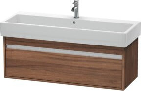 Duravit Waschtischunterschrank Ketho Wandhängend, Farbe Nussbaum Natur, B/T/H: 115 x 44 x 41 cm - Bild 1