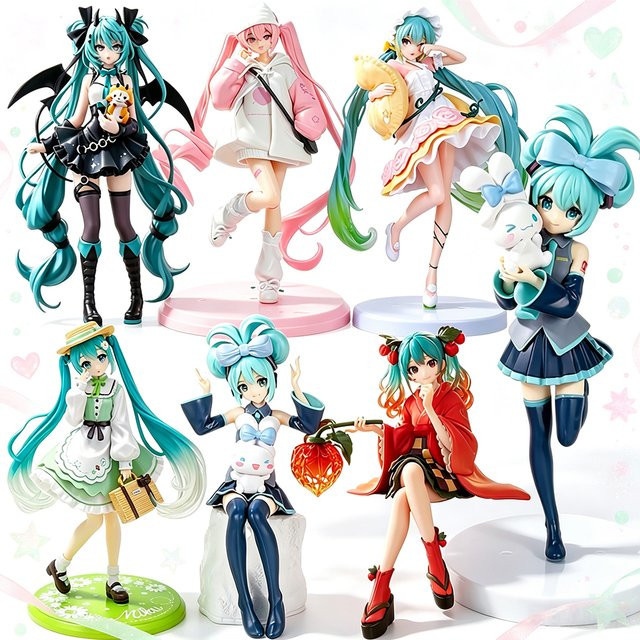 Bandai Hatsune Miku PVC-Modell, Desktop-Dekoration, Bunt / Mehrfarbig - Bild 1