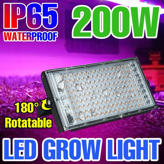 CanLing 200W LED Pflanzenlampe Vollspektrum in Schwarz für Gewächshaus, Hydroponik und Indoor-Zucht - Bild 1