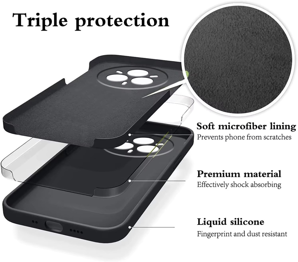 Stoßfeste Silikon Handyhülle für Honor 400 Pro, Honor 400 und Honor 400 Lite in Blau - Bild 6